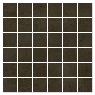 Mosaik Klinker Leiria Brun Halvpolerad 30x30 (5x5) cm